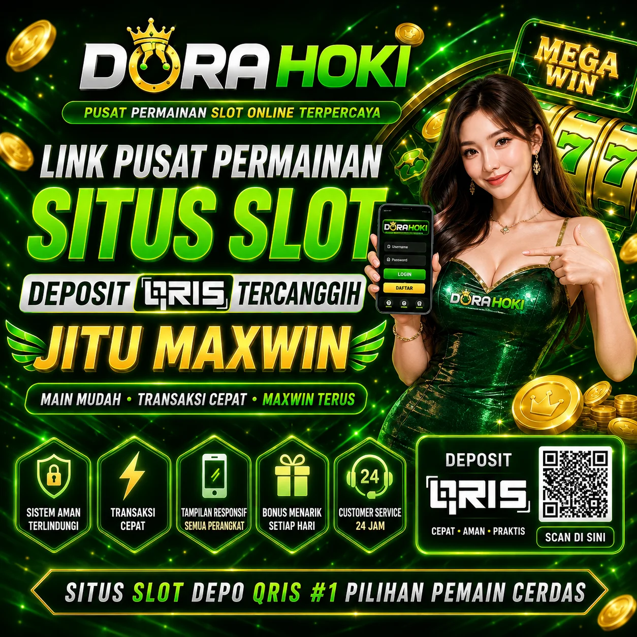 Galeri foto DORAHOKI 𖤝 Link Pusat Permainan Situs Slot Deposit QRIS Tercanggih Jitu Maxwin di Jakarta